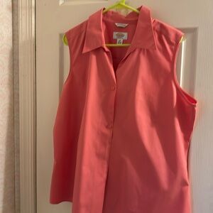 Talbots Sleeveless Blouse Wrinkle Resistant